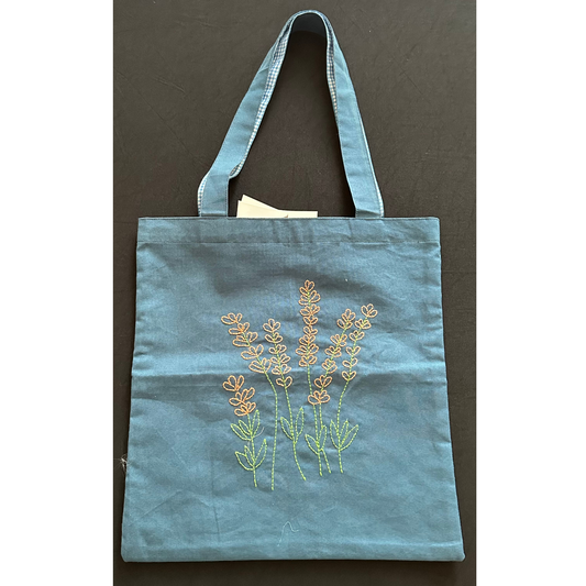 Handmade Tote Bag: Wild Flowers