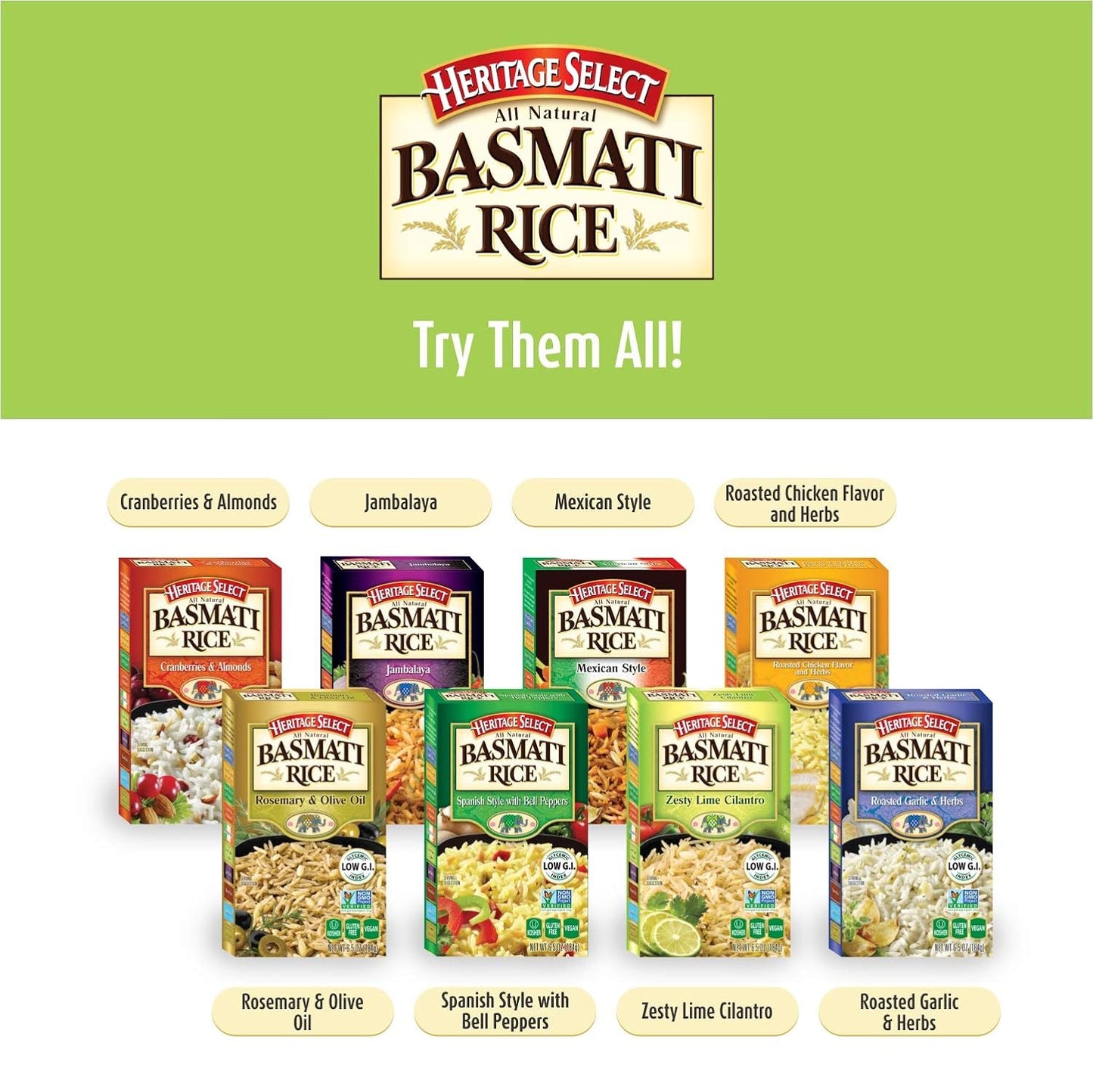 Heritage Select Premium Basmati Rice - Zesty Lime Cilantro